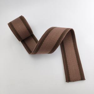Sangle de sac en coton tissé de 50mm personnalisée en usine Sangle d'épaule à trois rayures - Product Image 4