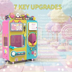 Red Rabbit 2026, dernier modèle exclusif de machine distributrice de barbe <span class=keywords><strong>à</strong></span> papa avec bras robotique et capteur de <span class=keywords><strong>puce</strong></span>, fabrication automatique - Product Image 1
