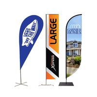 Drapeaux à plumes défilantes personnalisés avec logo d'entreprise, durables pour l'extérieur, mât en fibre de verre, matériau polyester, impression numérique, installation facile