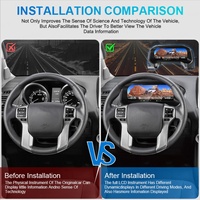 NaviHua - Panel de Instrumentos Digital LCD Actualizado con Velocímetro Automático para Toyota Prado 2010-2023, Accesorios para Automóviles