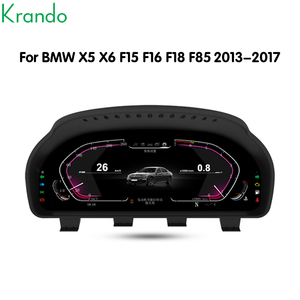 Tableau de bord numérique 12,3 pouces pour <span class=keywords><strong>BMW</strong></span> X5 <span class=keywords><strong>X6</strong></span> F15 F16 F18 F85 2013-2017, écran LCD du cockpit de voiture, compteur de vitesse, affichage HD Linux - Product Image 2