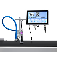 Imprimante à jet d'encre thermique haute vitesse IPS-8810 12,7 mm TIJ, machine de codage à jet d'encre thermique 600 DPI pour ligne de production