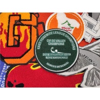 Patch brodé personnalisé en chenille avec lettres grecques 1913, thermocollant ou à coudre, avec tissu pour vêtements
