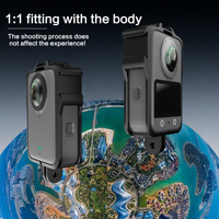 Cadre/Coque de protection adapté à DJI OSMO 360, avec trois interfaces de sabot froid pour l'installation d'accessoires d'éclairage d'appoint