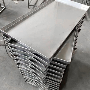 Bandeja para Hornear Hecha a Mano de Aluminio 60*40, <span class=keywords><strong>Rectangular</strong></span>, para Horno, Pan, Pasteles y Galletas, Apta para Microondas - Product Image 1