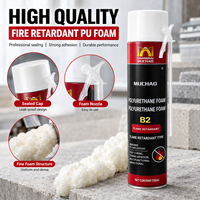 Scellant en mousse de polyuréthane ignifuge à séchage rapide et forte adhérence MUCHAO A22 750ml pour l'étanchéité des portes, des fenêtres et des tuyaux