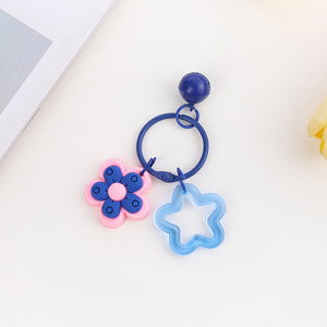 Llavero Acrílico con Forma de Estrella Pentagonal y Luna Azul, con Colgante para Bolso y Decoración de Campana - Product Image 4