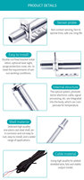 Sensor Suhu Inframerah Industri Aice Tech ABSD-01B, Tahan Air IP65, Suhu Maksimum 300°C, Output 4-20mA, Komunikasi Port Serial