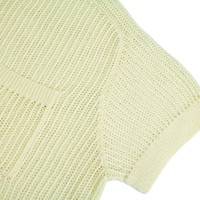 Großhandel Custom Summer Einfach von der Schulter Unisex Mesh Hollow Out Pocket Polyester Baumwolle Strick pullover Damen pullover