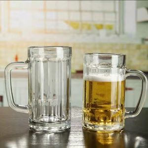 Chope à bière allemande en verre durable, <span class=keywords><strong>vente</strong></span> chaude à l'ancienne, avec poignée, chope à bière pression - Product Image 3