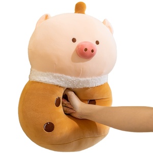 Cpc Yanxiannv Bubble Tea <span class=keywords><strong>Pig</strong></span> Pluche Speelgoed Knuffel Dieren Pluche Speelgoed Varken Pop Kussen Boba Varken Kussen