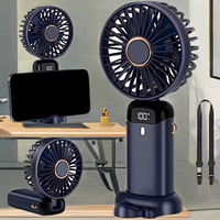 Nuevo Ventilador USB de Mano 2026, Mini Ventilador Eléctrico Plegable de Plástico Recargable y Portátil para Oficina, Estudiantes, Coche y Uso en Exteriores, Regalo Perfecto