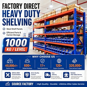 <span class=keywords><strong>Étagère</strong></span>s à palettes robustes en gros, capacité de charge élevée 3000 kg, 4 niveaux, rayonnage métallique durable à longue portée pour stockage en entrepôt - Product Image 6