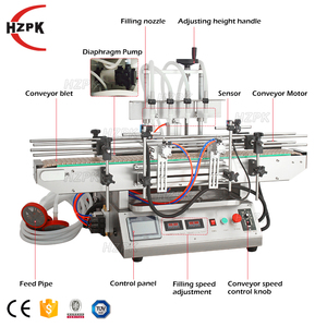 Hzpk Bốn đầu chất lỏng 1000bph tự động điền Máy chai tự động nhỏ cho nước - Product Image 2