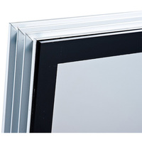 Fenêtre de salle blanche industrielle verticale fixe en alliage d'aluminium, conforme aux normes GMP, avec verre trempé