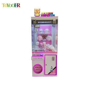 Hot Sale Mini Coin-Operated Claw Crane Machine Lucky Star Arcade Stacker Game Toy Candy Grabber Prize Vending Toy