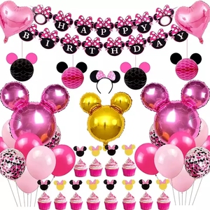 Ballons en feuille <span class=keywords><strong>de</strong></span> <span class=keywords><strong>Mickey</strong></span> et Minnie Mouse <span class=keywords><strong>de</strong></span> <span class=keywords><strong>dessin</strong></span> <span class=keywords><strong>animé</strong></span> en gros, décoration <span class=keywords><strong>de</strong></span> fête d'anniversaire, jouets pour enfants, ballons gonflables, globos - Product Image 3