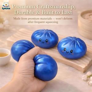 Boîte Mystère de Jouets <span class=keywords><strong>Anti</strong></span>-<span class=keywords><strong>Stress</strong></span> Sensoriels à Presser : Boules <span class=keywords><strong>Anti</strong></span>-<span class=keywords><strong>Stress</strong></span> Colorées, Squishies en Forme de Boulettes de Maltose Pailletées, Pains Vapeur Baozi CPC - Product Image 4