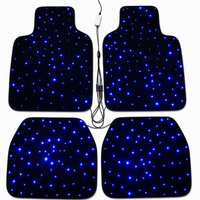 Tapis de sol de voiture personnalisés RGB ciel étoilé, imperméables, éclairage d'ambiance, tapis pour la modification intérieure des véhicules de luxe
