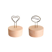 Support de table en bois personnalisé pour mémos, photos et cartes de nom – Idéal pour restaurants et mariages (vente en gros)
