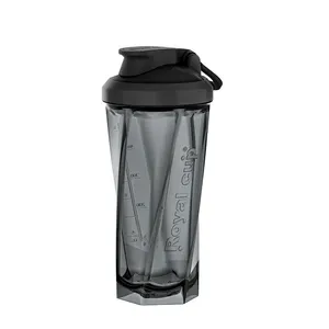 Shaker Proteïne Fles Poeder Shake Cup Waterfles Plastic Mengbeker Body Building Oefenfles