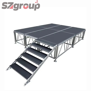 समायोज्य ऊंचाई एल्यूमीनियम मिश्र धातु संगीत कार्यक्रम चरण उच्च गुणवत्ता वाले ट्यूव प्रमाणित प्रतिस्पर्धी मूल्य चीनी निर्माण प्रत्यक्ष - Product Image 1