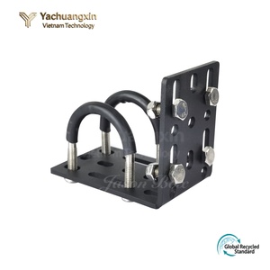 Black Safety <b>Hook</b> Set With Stainless Steel Bolts And Mounting Brackets For General Industry Use - Product Image 3