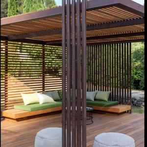 <span class=keywords><strong>Pergola</strong></span> bioclimatique de luxe en aluminium avec toit à lames motorisé pour jardin, terrasse ou pavillon extérieur - Product Image 1
