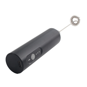 Mousseur à lait électrique rechargeable par USB, mousseur à café automatique portatif, fouet pour chocolat chaud, mixeur avec 3 vitesses réglables - Product Image 3