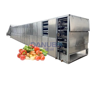 Machine de séchage de foin et d'herbe, sécheuse commerciale de manioc et de yam, ligne de traitement complète pour le lavage, le pelage, la découpe et le séchage des légumes-racines - Product Image 1