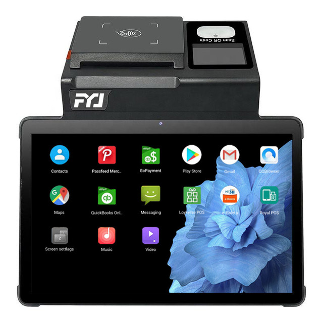 FYJ F1-T1 11'' 3G+16G Android 12 Cash Register Desktop Tablet Pos Systems Terminal Touch Screen Android All in One Pos Machine
