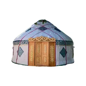 8 м Казахская юрта для продажи уличная невыцветая холщовая ткань монгольская юрта палатка