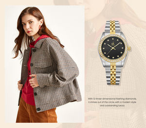 Shengke Bijoux Bracelets Bracelets Montres Ensembles Cadeaux De Luxe Pour Femmes Boîte Cadeau Gratuite Emballage Rempli D'or - Product Image 6