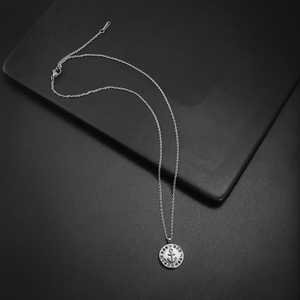 Collana con Ciondolo a Forma di Ancora e Bussola in Acciaio Inox 316 con Logo Personalizzato, Gioielli da Uomo con Zirconia Cubica Nera 5A, Simbolo della Libertà - Product Image 3
