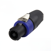 Hochwertiger 4-adriger Speakon-Stecker mit reinem Kupferkontakt für Audio-Lautsprecherkabel mit farbiger Schutzhülle für Bühnen-Soundsysteme