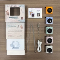 Videocámara de Bolsillo Estilo CCD, Mini Cámara UHD 2.5K de 64MP con Pantalla Cuadrada de 1.4 Pulgadas para Adolescentes, Regalo para Capturar el Día a Día