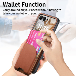 Arrebol PU Leather Fashion Simple Shockproof Flip Kickstand Magnetic Card Holder <strong>Cell</strong> <strong>Phone</strong> <strong>Case</strong> for <strong>Motorola</strong> <strong>Razr</strong> 50/60 - Product Image 2