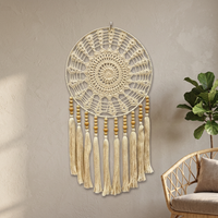 Backdrop Pernikahan Buatan Tangan Dream Catcher Berbagai Warna Katun Alami Ramah Lingkungan Bahan Berkelanjutan Seni Paskah Ulang Tahun