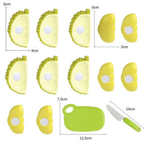 Ensemble de jeu de découpe de durian, 6 coquilles, 6 fruits à peler et assembler, jouet alimentaire de cuisine d'imitation pour développer la motricité fine, cadeau éducatif pour enfants - Product Image 2