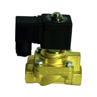 Válvula solenoide de latón de alta presión normalmente cerrada de 2 vías operada por piloto para agua y aire de torres de refrigeración