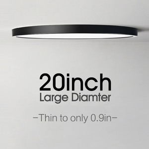 24 Wát siêu mỏng Dimmable <span class=keywords><strong>LED</strong></span> trần 230 mét tối giản đèn cho phòng ngủ phòng khách 2.4GHz App BT điều khiển từ xa Trắng khu dân cư - Product Image 3