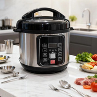 Cuisinière à pression électrique multifonctionnelle, cuiseur à riz à pression, cuve intérieure antiadhésive, cuisinière multi-menus pour la cuisine domestique