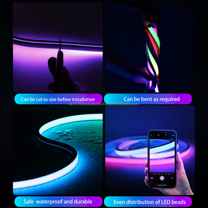 ไฟ LED แถบซิลิโคนกันน้ำสำหรับภายนอกอาคาร สีแฟนธอม ควบคุมด้วยรีโมทอัจฉริยะ ไฟนีออนตกแต่งสร้างบรรยากาศ 5v - Product Image 4
