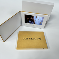 Brochure vidéo personnalisée avec écran IPS de 5 à 7 pouces, livre vidéo blanc, écran LCD pour cadeau de mariage