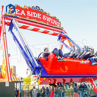 Manège Balançoire Happy Swing en fibre de verre pour parc d'attractions, équipement de fête foraine à vendre