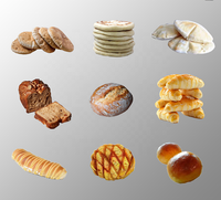 Ligne de production alimentaire pour boulangerie commerciale, four à pain arabe électrique, trancheuse rotative, machine à pain automatique avec sortie de plateau