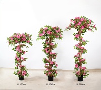 BF Fabrik Großhandel Hochrealistische Künstliche Bougainvillea 150cm Bäume Landschaftsgestaltung Blühende Pflanzen für Heim- und Einkaufszentrum-Dekoration