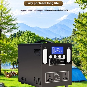 UPS portable 500W pour extérieur, batterie mobile domestique 110V/220V 2048Wh 2200W, panneau solaire, prises AU/US/EU pour usage extérieur - Product Image 4