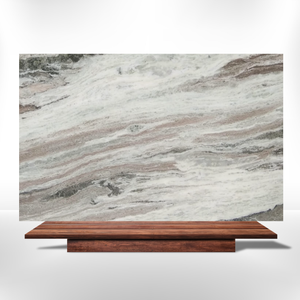 Mármol Marrón Fantasía con Movimiento Ondulado, Múltiples Tonos Naturales, Losa de Piedra Premium, Superficie Elegante para Encimeras - Product Image 1