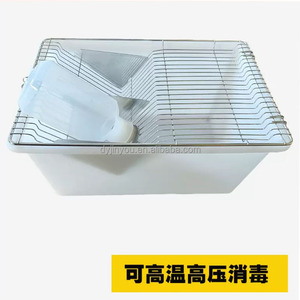 <span class=keywords><strong>Cage</strong></span> à souris en acier inoxydable de haute qualité pour adultes, boîte de reproduction en PP pour laboratoire, boîte à souris, boîte de reproduction pour hamster - Product Image 5